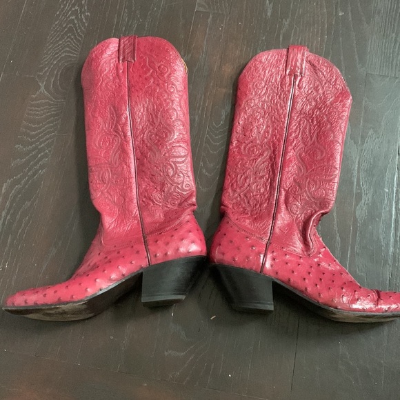 NOCONA TEXAS OSTRICH WESTERN BOOTS style 0517 - Picture 5 of 6